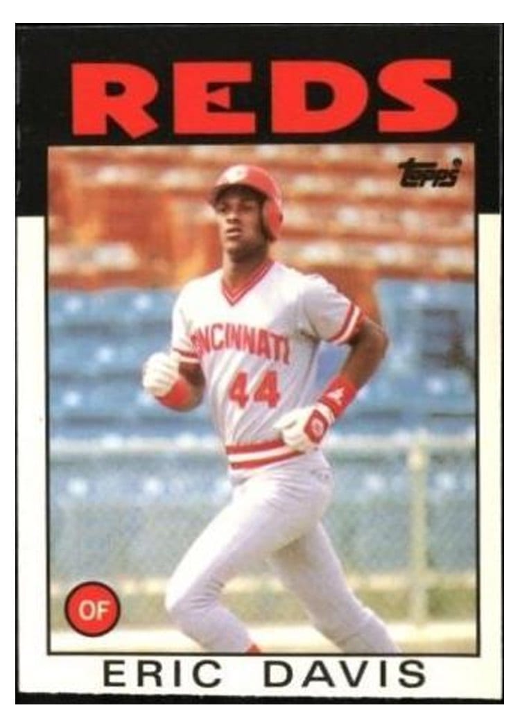 1986 Topps Eric Davis #28 card