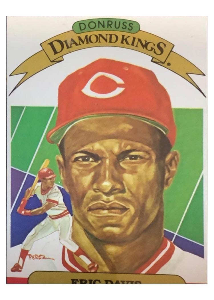 1987 Donruss Eric Davis #22 card