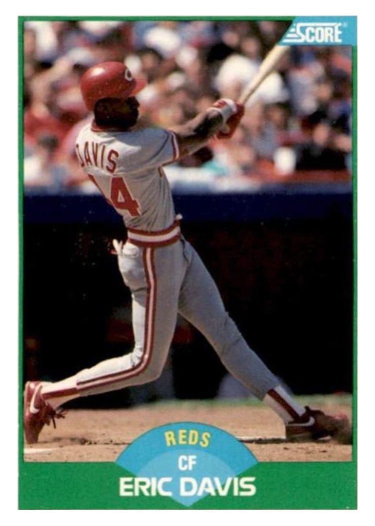 1989 Score Eric Davis #109 card