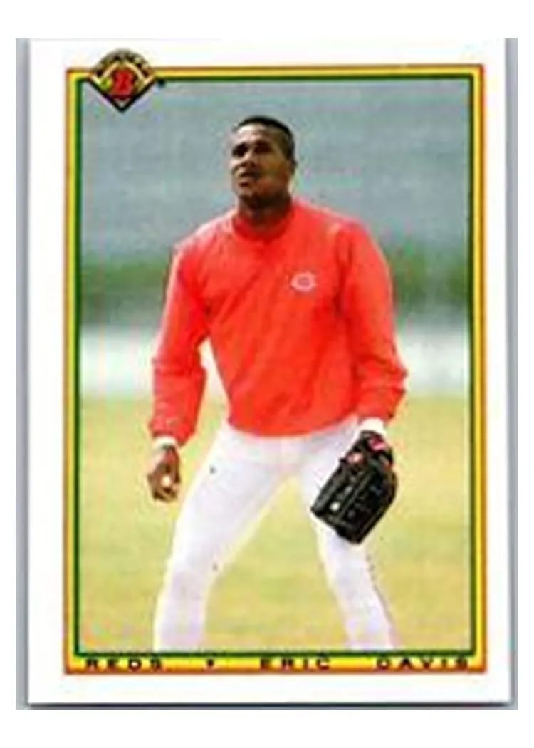 1990 Bowman Eric Davis #58 card