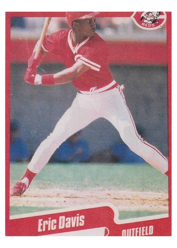 1990 Fleer Eric Davis #417 card