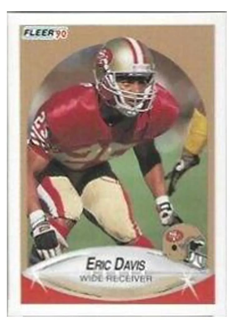 1990 Fleer Update Eric Davis #U-47 card
