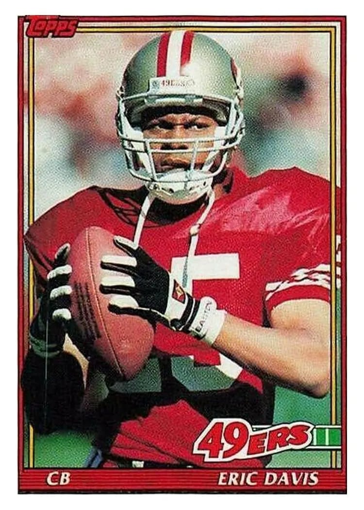 1991 Topps Eric Davis #79 card