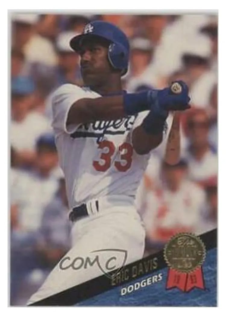 1993 Leaf Eric Davis #267 card
