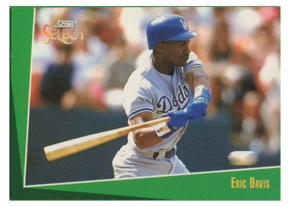 1993 Score Select Eric Davis #91 card