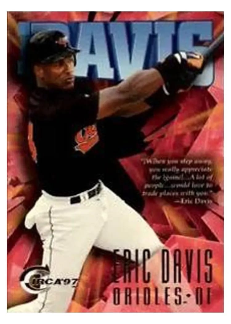 1997 Circa Eric Davis #175 card