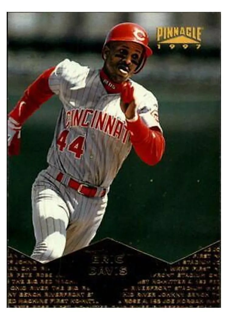 1997 Pinnacle Eric Davis #6 card