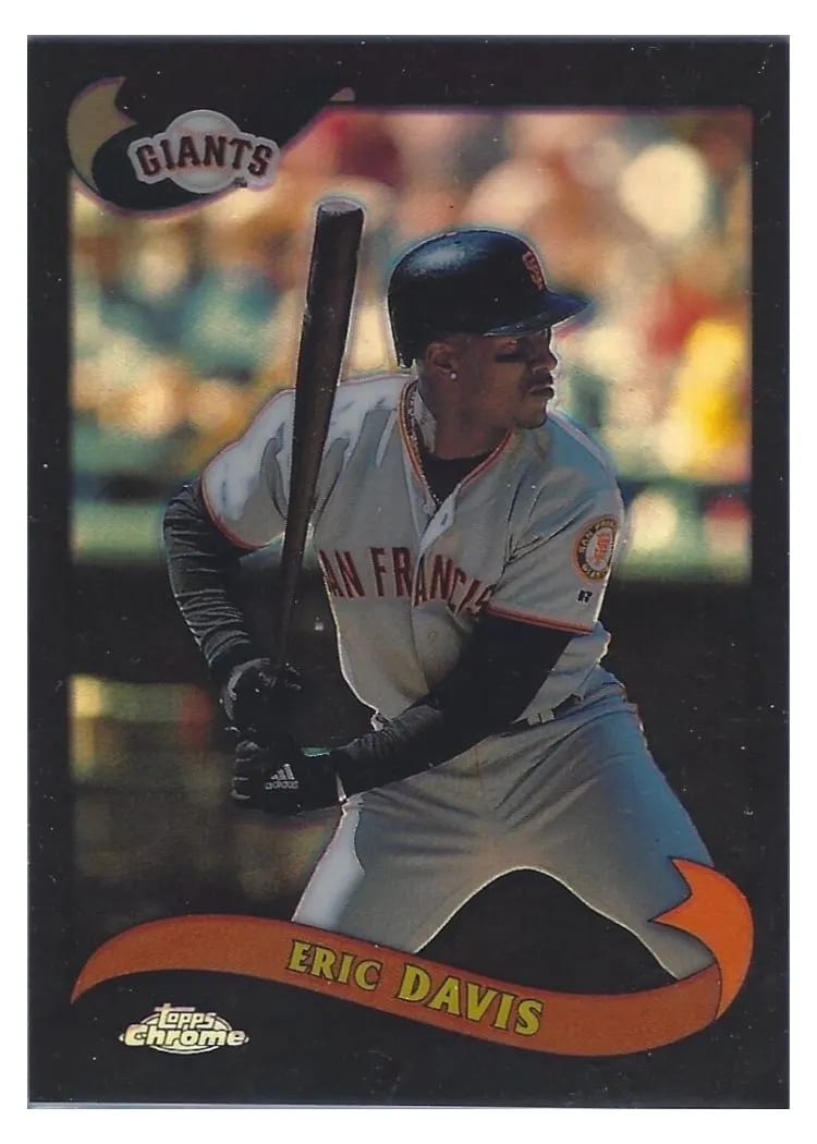2002 Topps Chrome Eric Davis #26 card