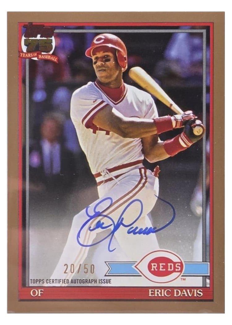 2026 Topps 1991 Topps Autographs Eric Davis #91A-DAV card