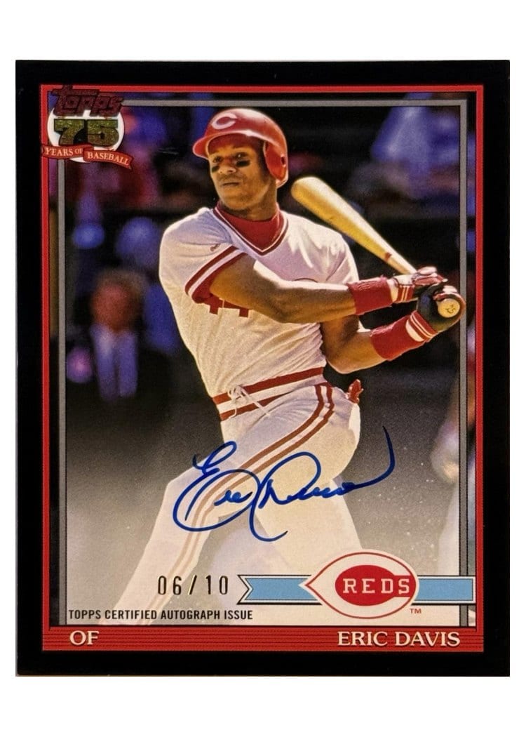 2026 Topps 1991 Topps Autographs Eric Davis #91A-DAV card