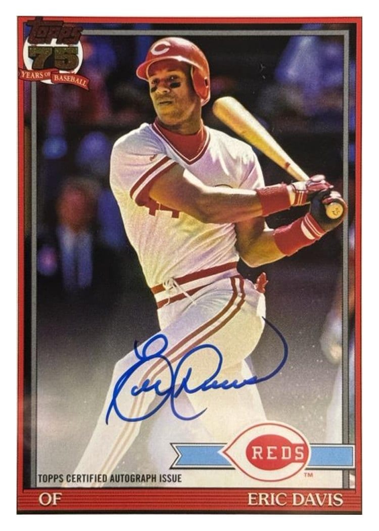 2026 Topps 1991 Topps Autographs Eric Davis #91A-DAV card