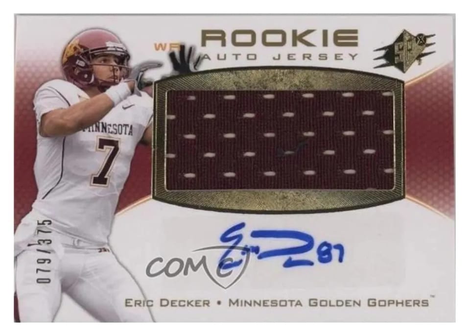 2010 Spx Eric Decker #127 card