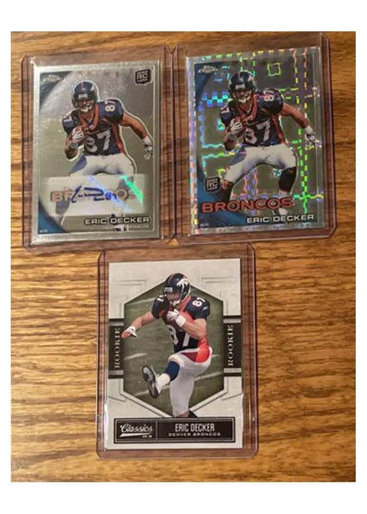 2010 Topps Chrome Eric Decker #C98 card