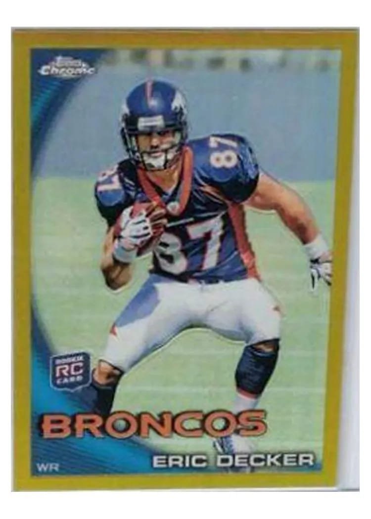 2010 Topps Chrome Eric Decker #C98 card