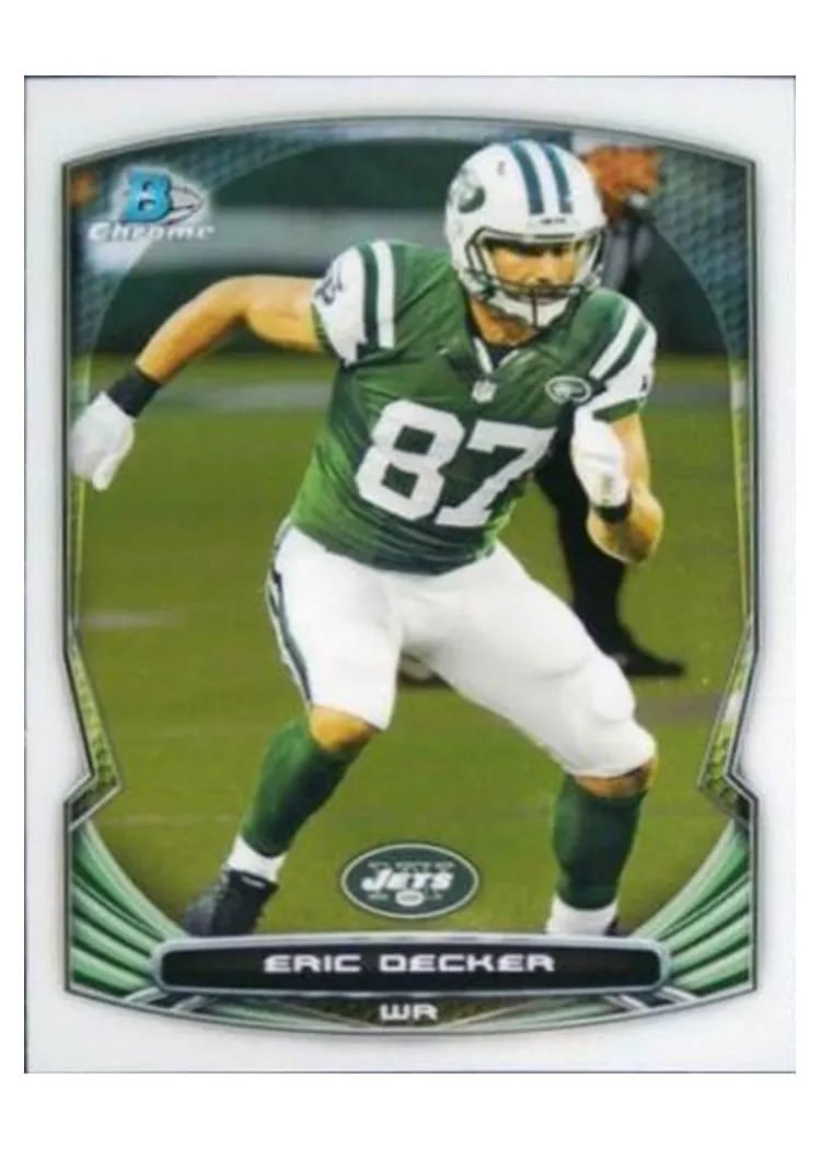 2014 Bowman Chrome Eric Decker #74 card
