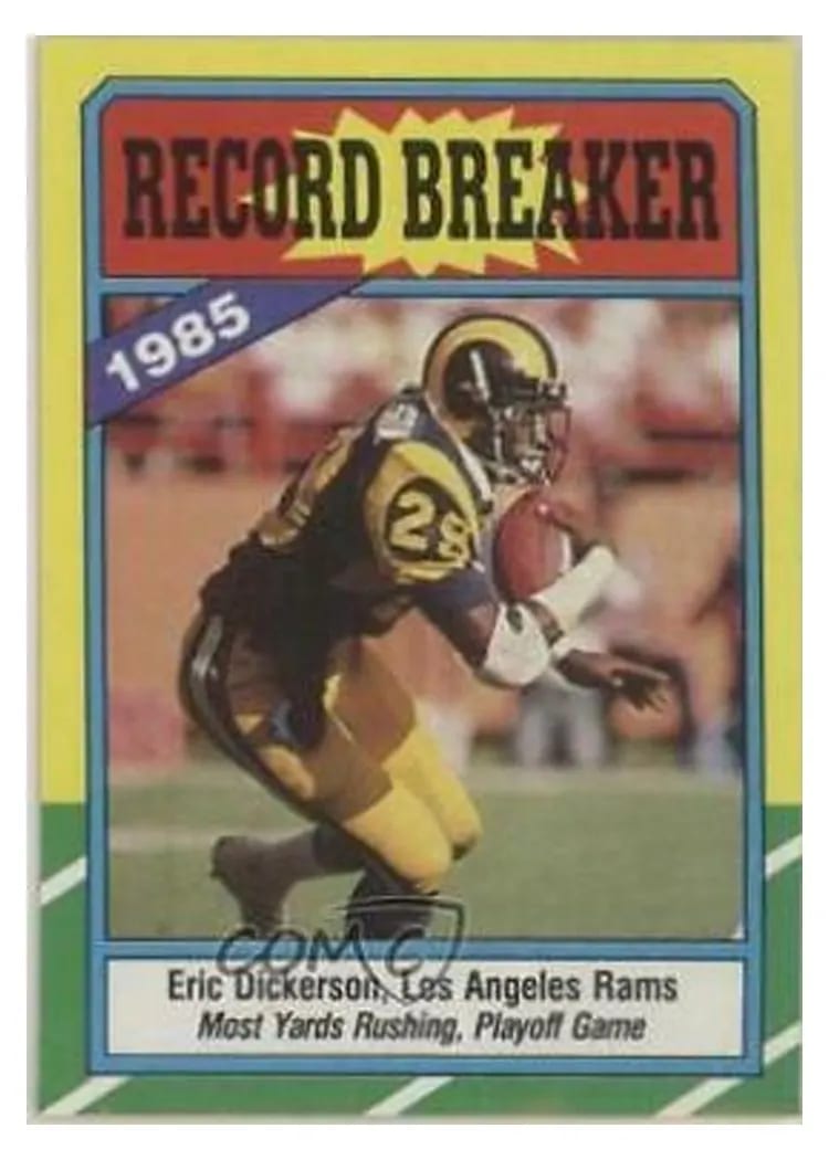 1986 Topps Eric Dickerson #2 card