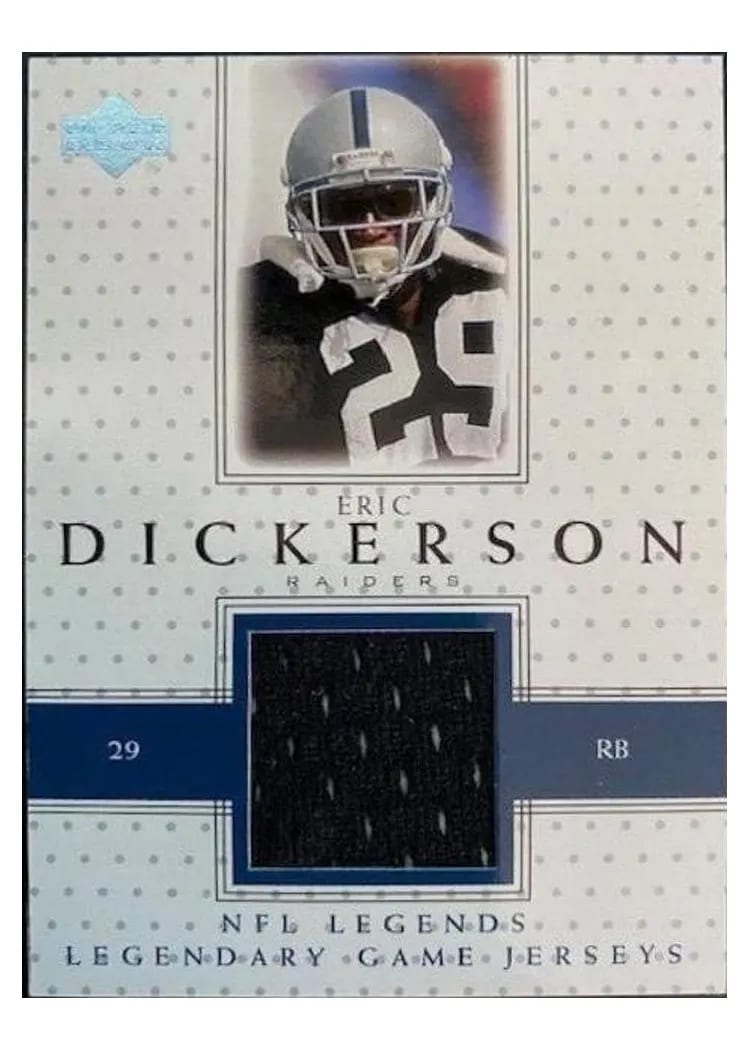 2000 Upper Deck Legends Legendary Jerseys Eric Dickerson #LJ-ED card