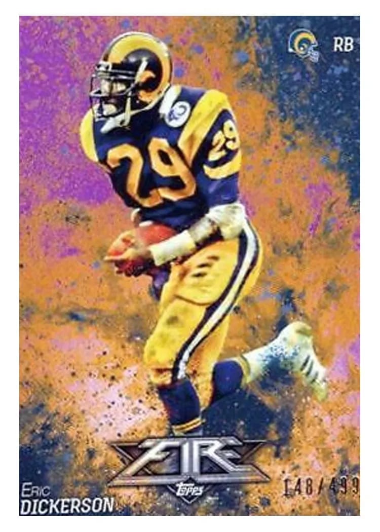 2014 Topps Fire Eric Dickerson #18 card