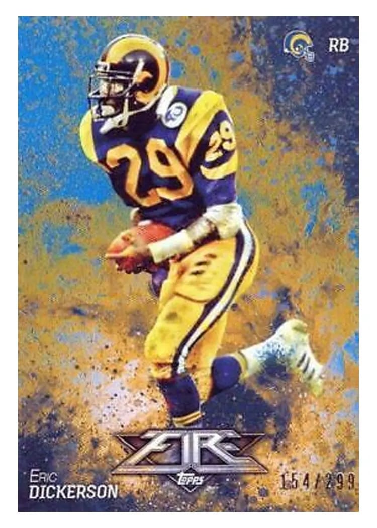 2014 Topps Fire Eric Dickerson #18 card