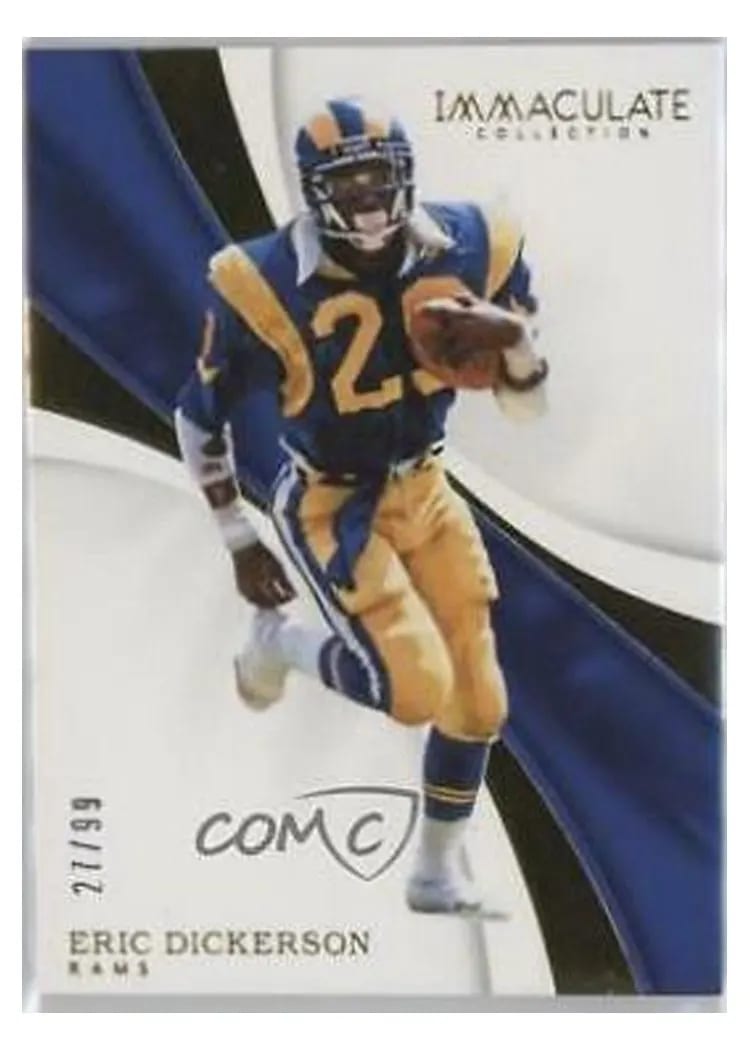 2017 Panini Immaculate Collection Eric Dickerson #56 card