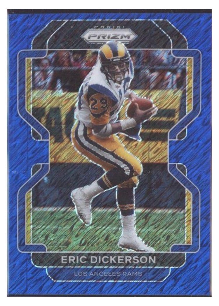 2021 Panini Prizm Base Set Eric Dickerson Blue Shimmer #72 card