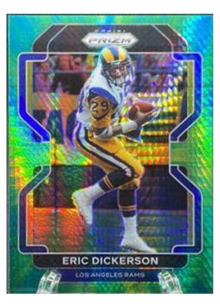 2021 Panini Prizm Base Set Eric Dickerson Hyper Prizm #72 card