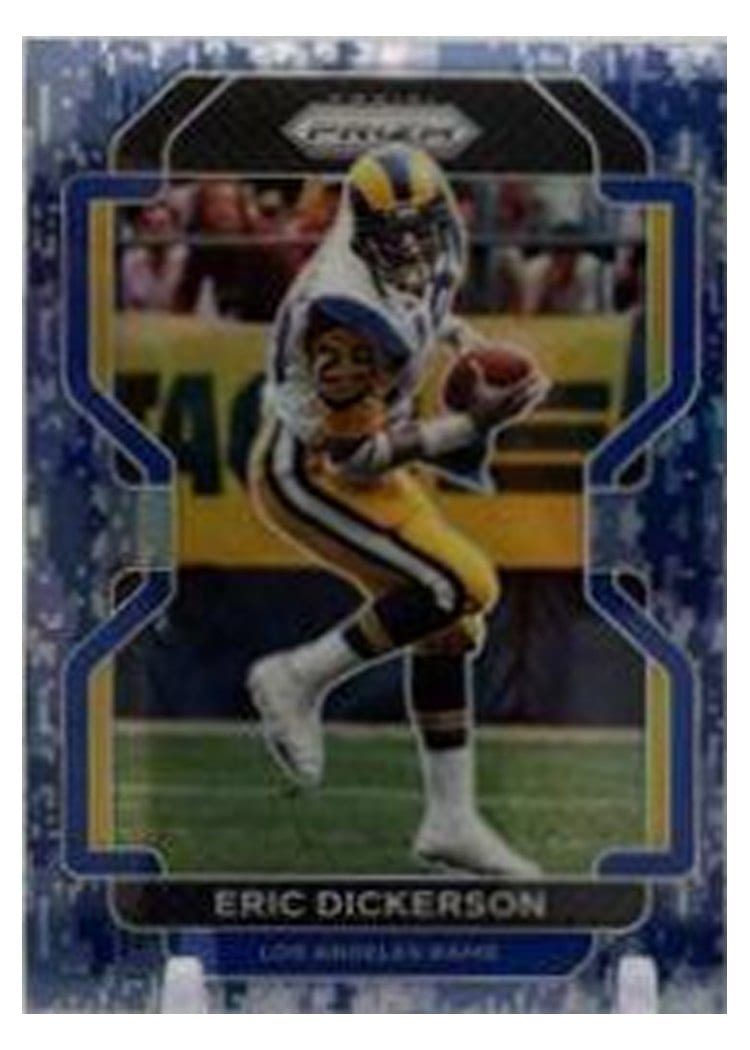 2021 Panini Prizm Base Set Eric Dickerson Navy Camo Prizm #72 card