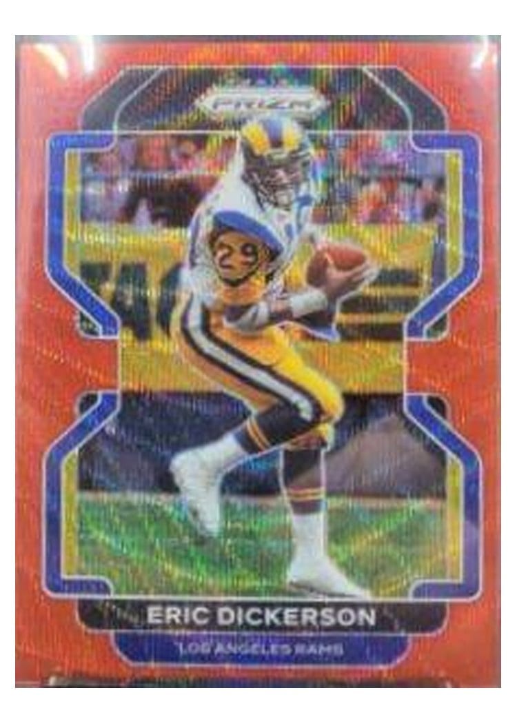2021 Panini Prizm Base Set Eric Dickerson Red Wave Prizm #72 card