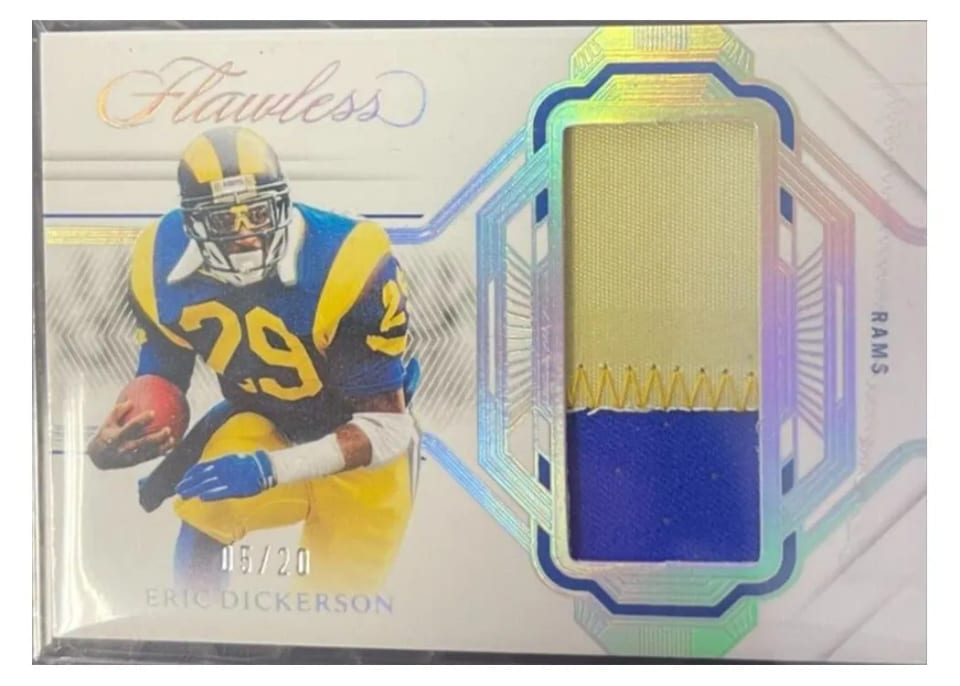 2023 Panini Flawless Patch Eric Dickerson Silver #17 card