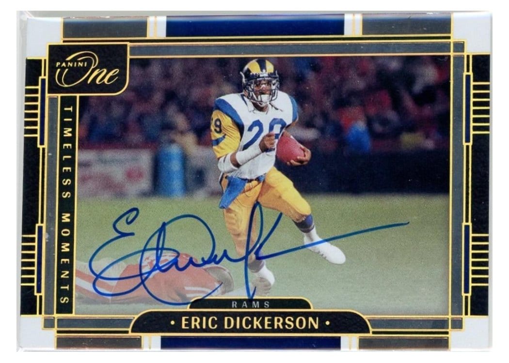 2023 Panini One Timeless Moments Autographs Eric Dickerson #272 card