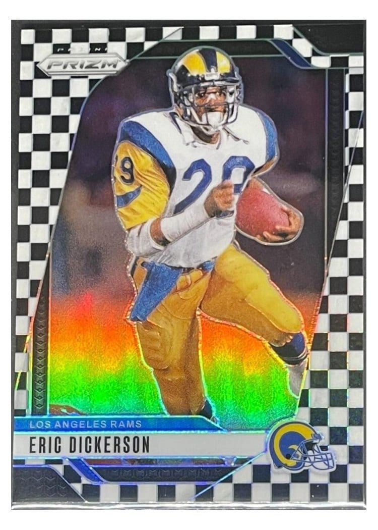 2024 Panini Prizm Base Set Eric Dickerson Black White Checker #173 card