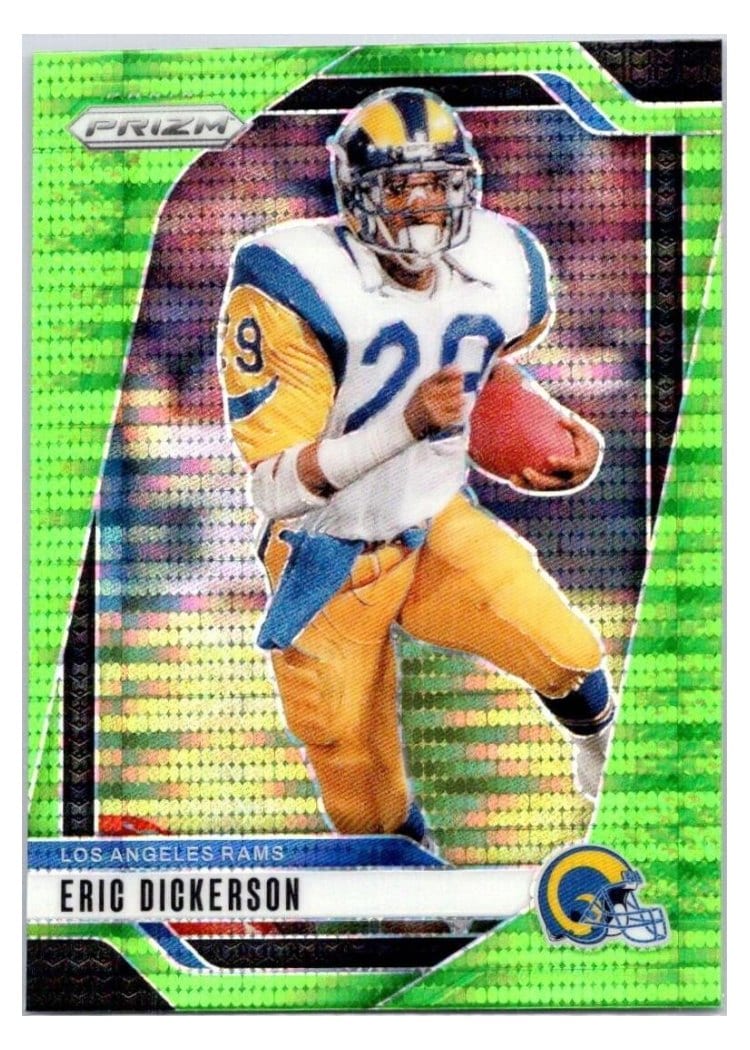 2024 Panini Prizm Base Set Eric Dickerson Neon Green Pulsar #173 card