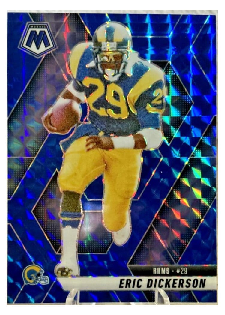 2025 Panini Mosaic Base Set Eric Dickerson Blue #154 card