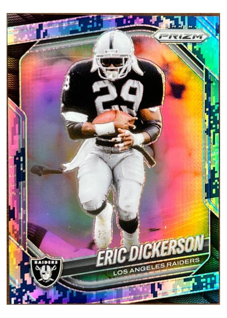 2025 Panini Prizm Base Set Eric Dickerson Navy Camo #83 card