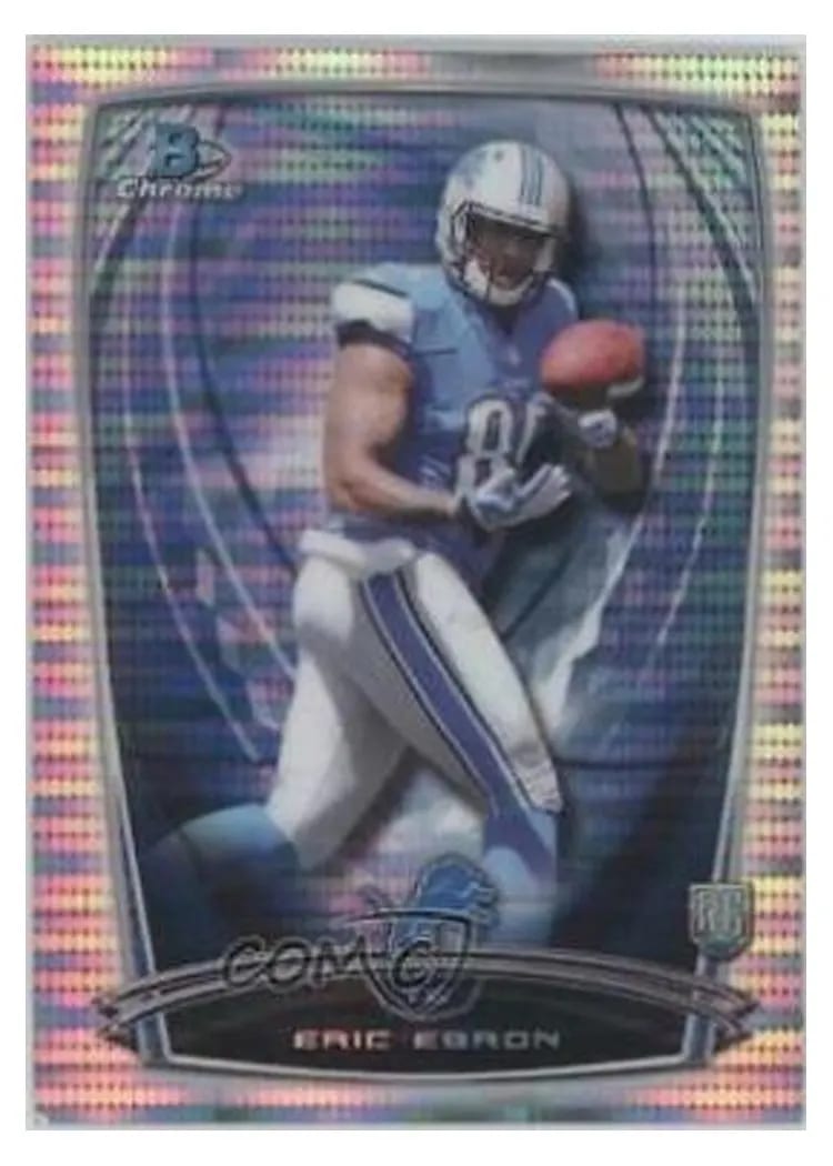 2014 Bowman Chrome Eric Ebron Refractor #153 card