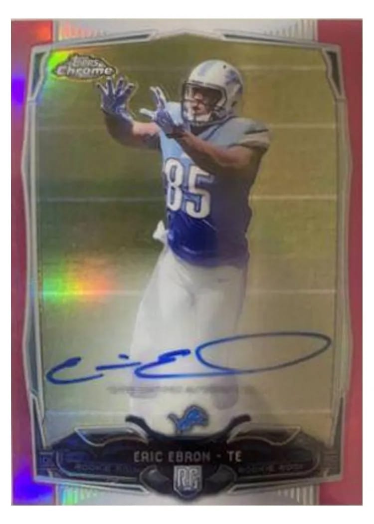 2014 Topps Chrome Mini Eric Ebron #213 card
