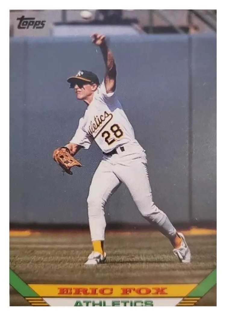 1996 Topps Eric Fox #46 card