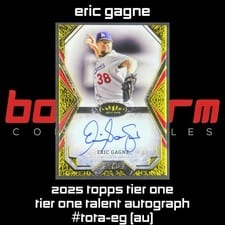 2025 Topps Tier One Talent Autographs Eric Gagne #TOTA-EG card
