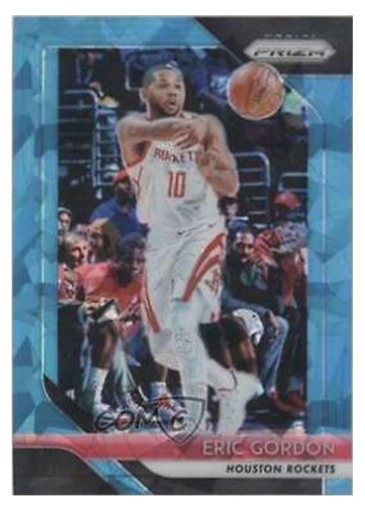 2018-19 Panini Prizm Base Set Eric Gordon Blue Ice Prizm #54 card