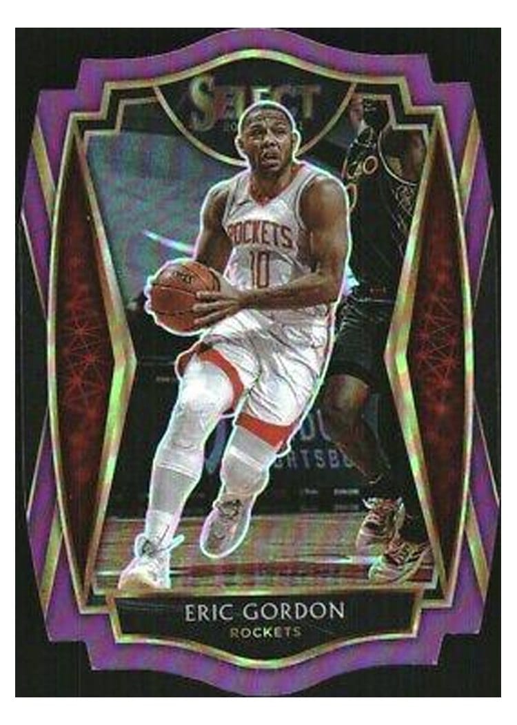 2020-21 Panini Select Base Set Eric Gordon Purple Prizm Die Cut #109 card