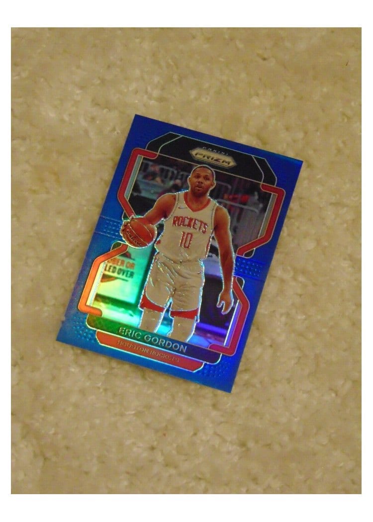 2021-22 Panini Prizm Base Set Eric Gordon Blue Prizm #169 card