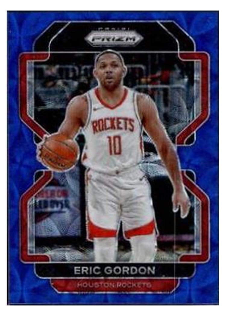 2021-22 Panini Prizm Base Set Eric Gordon Blue Choice Prizm #169 card