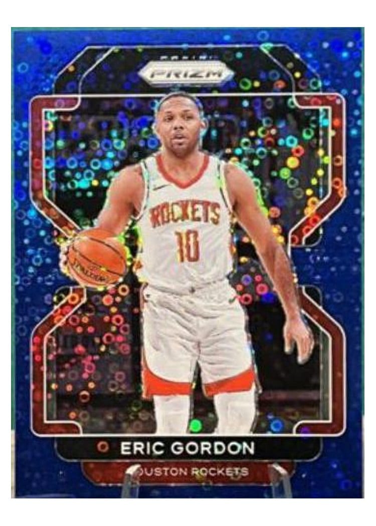 2021-22 Panini Prizm Base Set Eric Gordon Fast Break Blue Prizm #169 card