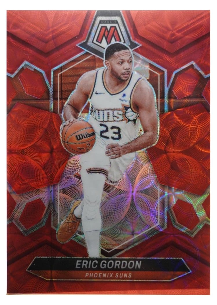2023-24 Panini Mosaic Base Set Eric Gordon International Red #104 card