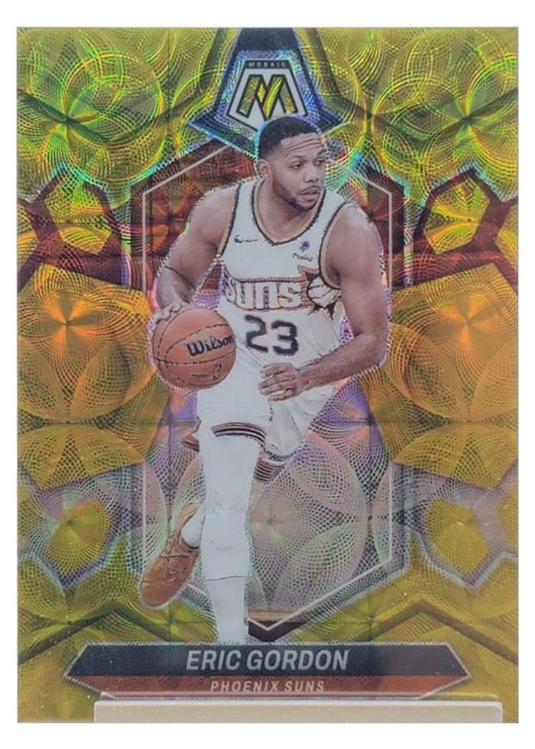 2023-24 Panini Mosaic Base Set Eric Gordon International Gold #104 card