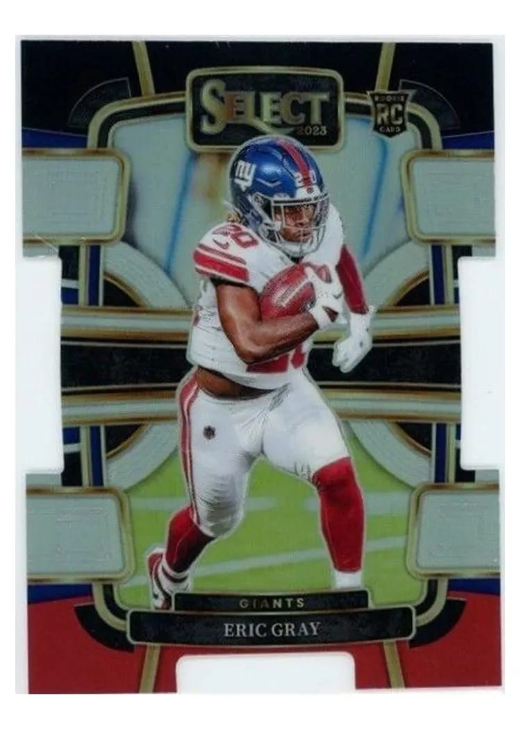 2023 Panini Select Base Set Eric Gray Black Red Prizm Die-Cut #74 card