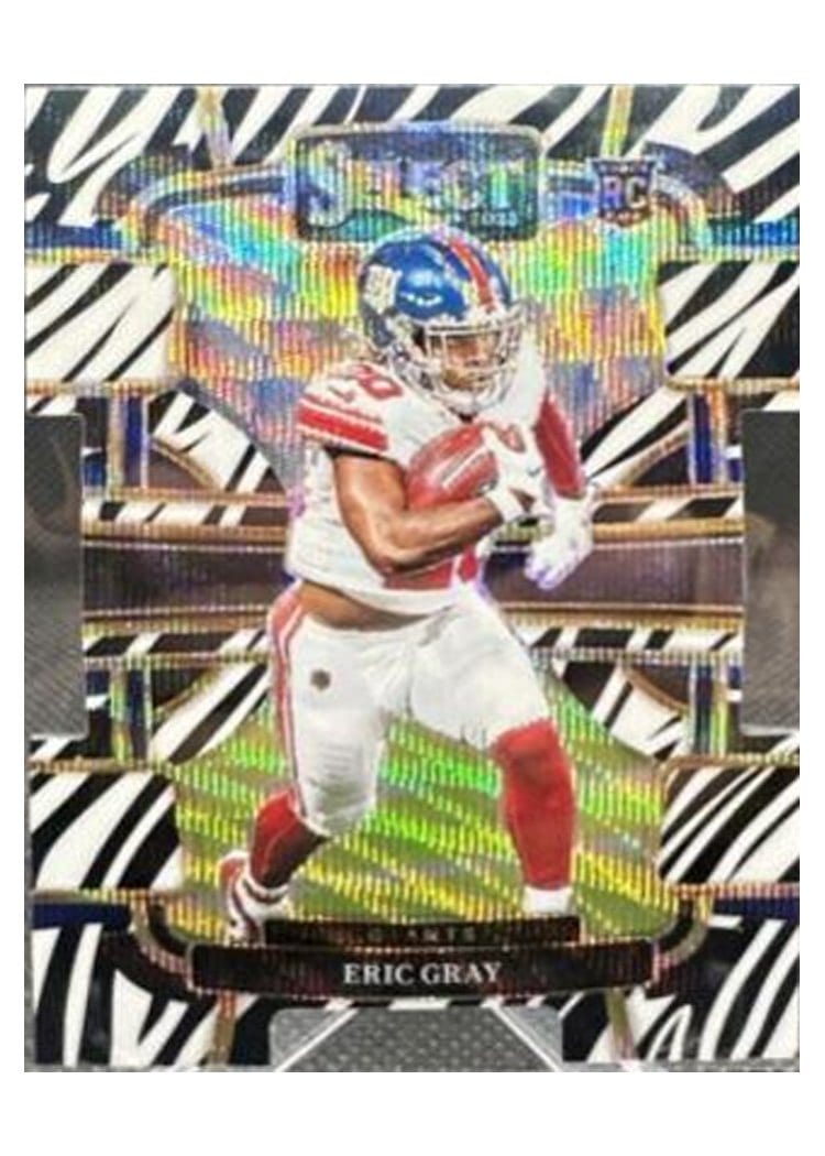 2023 Panini Select Base Set Eric Gray Zebra Prizm #74