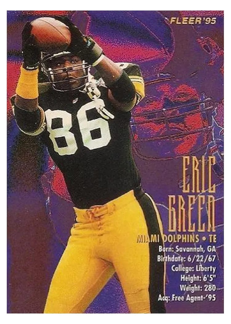 1995 Fleer Shell Eric Green #50 card