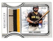 2022 Topps Definitive Collection Jumbo Relic Collection Eric Hosmer #DJR-EHO card