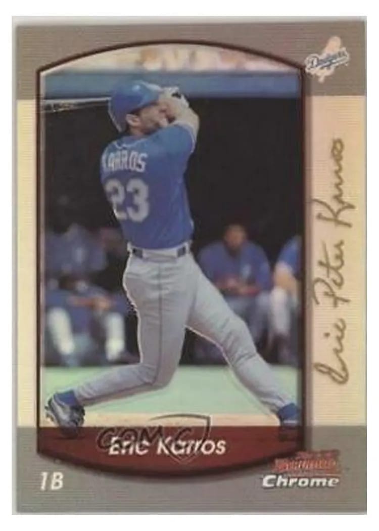2000 Bowman Chrome Eric Karros #22 card